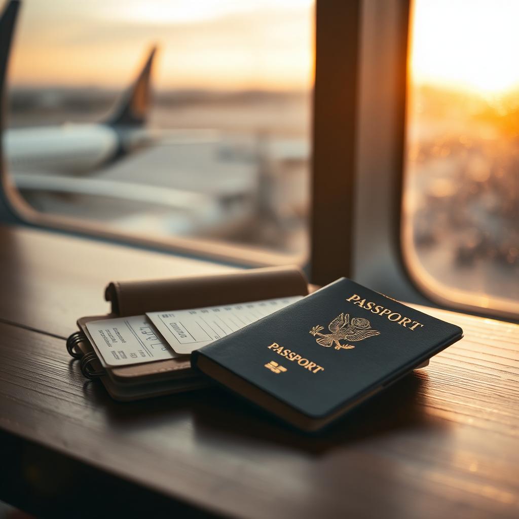 Passport and boarding pass — an aviation memory